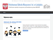 Tablet Screenshot of lezajsk.muzyczna.com.pl
