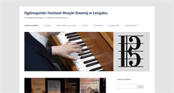 Desktop Screenshot of festiwal.muzyczna.com.pl