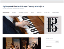Tablet Screenshot of festiwal.muzyczna.com.pl